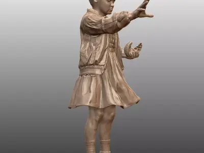 Eleven with Waffle Stranger Things 3D Printable STL Model 3D print model