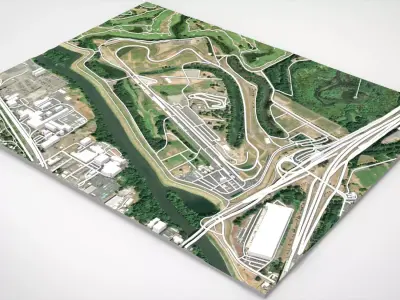 Portland International Speedway Portland Oregon United States 3D model
