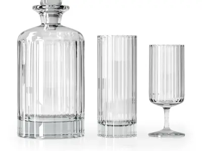 Glass set by Richard Brendon  3D model