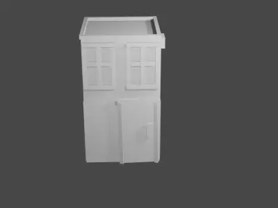 bulding model cabinet Free low-poly 3D model