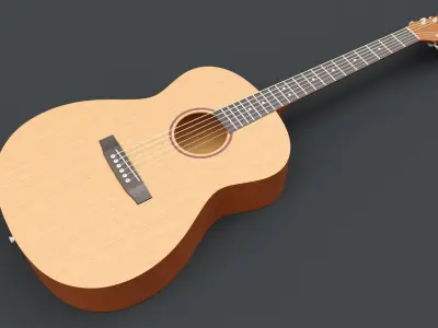 Acoustic Guitar 3D model