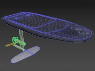 e foil electric surf puddle 3D model