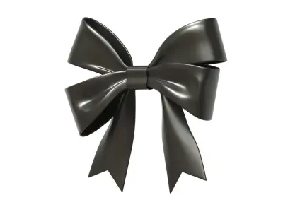 Christmas Bow Ribbon 94 Low-poly 3D model