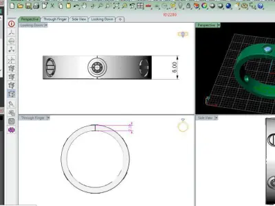  2280 car  ring 3D print model
