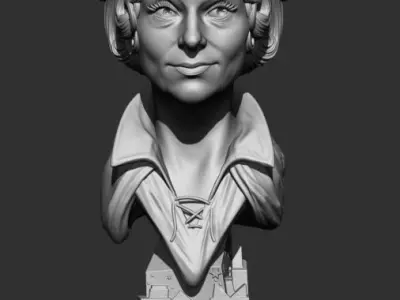 Endora Bust STL 3D print model