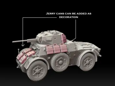 Autoblinda Armored Car 3D print model