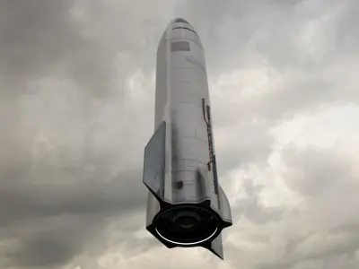 Spaceship SpaceX SN 3D Model 3D model