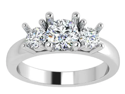 Round Diamond Basket Ring 4369 3D print model purchase