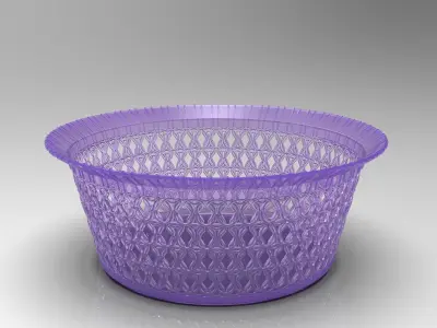 PLASTIC FRUIT BOWL 3D print model