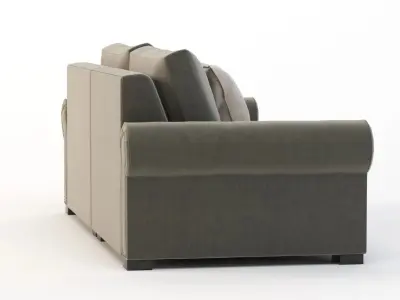 Darby Home Co Lebanon Modular Sectional Sofa Two Seater 3D model