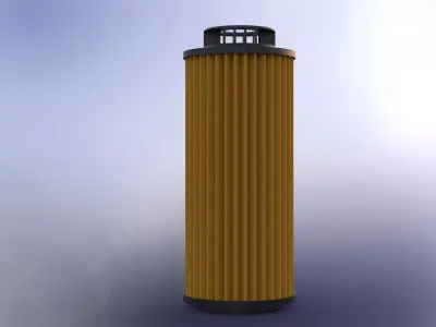 Engine Oil Filter 3D model 3D model