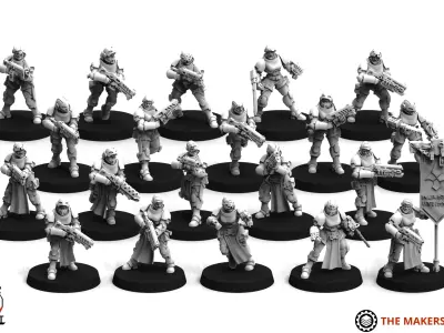 Daughters of War - Tactical Infantry 3D print model