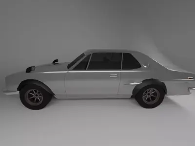 Nissan 2000 GT-R Lowpoly Fullpack Low-poly 3D model