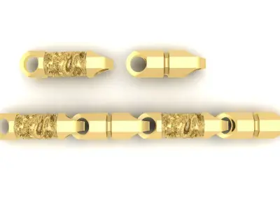 Luxury Chinese Dragon Connector Bead Jewelry 3628 3D print model