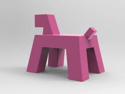 Klop Toy Low-poly 3D model