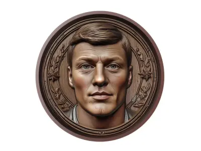 Toni Kroos Footballer Medallion 3D print model