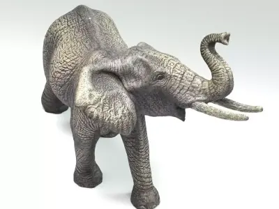 3D Elephant Sculpture  3D model