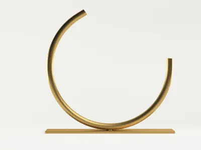 Graceful Arc Vase 3D model