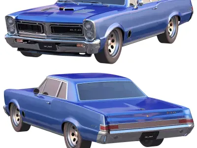 1965 pontiac gto 3D model