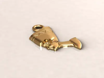 Cleopatra pendant 4 3D print model
