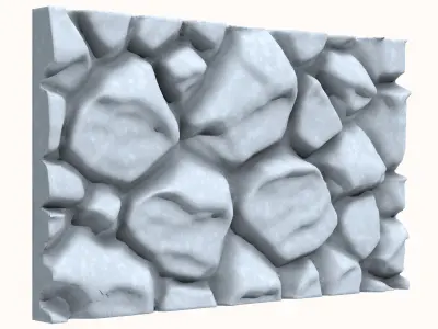 Crude Shale Wall Environment 3D model