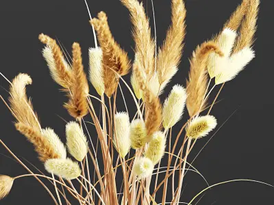 Pottery Barn wood vases 3D model