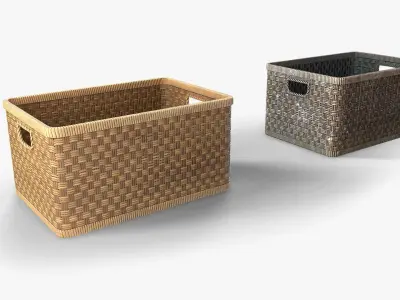 Basket 7 Low-poly 3D model