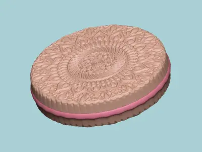 Cookie Mould 05 - Biscuit Silicon Molding 3D print model