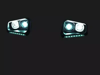 car lighting 3D model