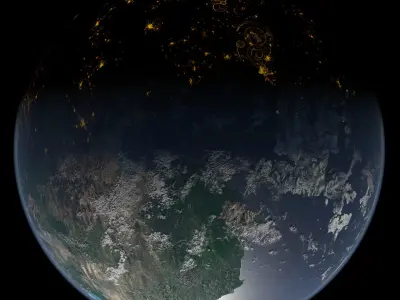 Terran Planet 06 Free 3D model