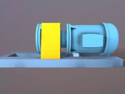 Pump 3D Model Low-poly 3D model