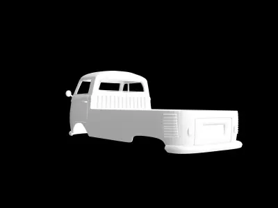 Volkswagen T1 Pickup 3D print model