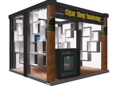  Booth Exhibition Stand a496 3D model