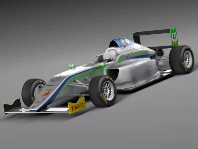 Formula 4 Tatuus 2014 3D model