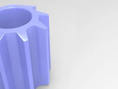 Set Candle Holder Low-poly 3D model
