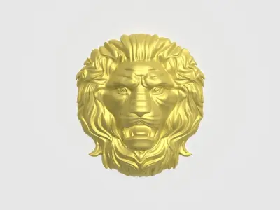Lion Engraving Collection 3D print model