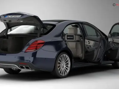 Mercedes S Class AMG S65 2018 3D model
