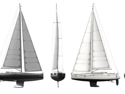 Sailboats collection 3D Model Pack