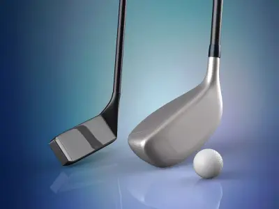 Golf clubs 3D model