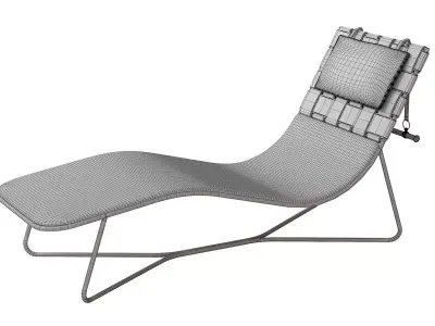 Roberto Cavalli Papeete Chaise Longue 3D model 3D model