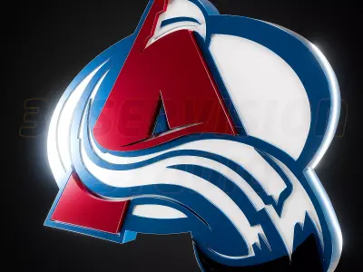 Colorade Avalanche logo - Cinematic - 3D print 3D model