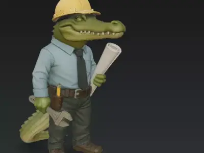 Crocodile 3D model