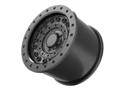 black rhino wheel rim model 3D print model purchase