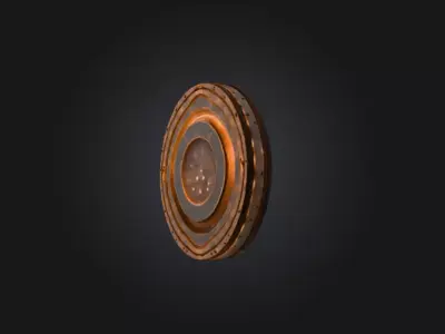 Sun Spiral Mask Low-poly 3D model