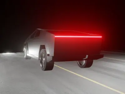 TESLA CYBERTRUCK Low-poly 3D model