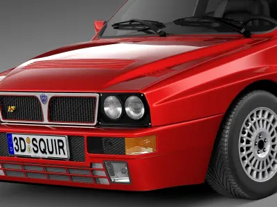 Lancia Delta HF Integrale Stock 3D model