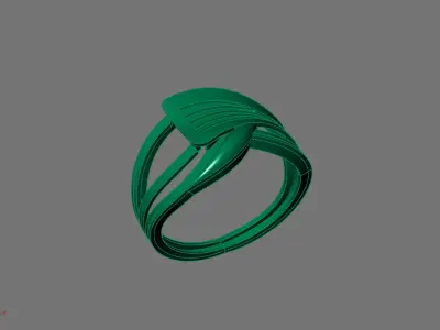 Women Ring Plain Ring Ready STL 3DM Models Womens Rings 3D print model 51