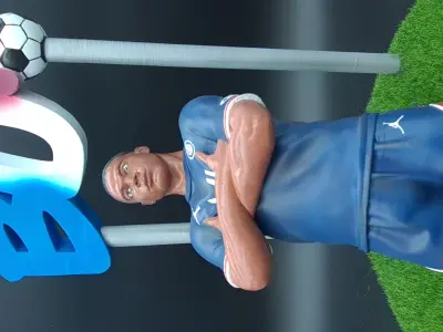 Footballeur Kylian Mbappe 3D print model