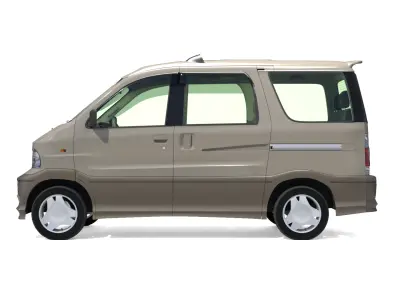 Daihatsu Atrai 7  Toyota Sparky  2001 Low-poly 3D model