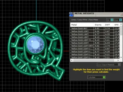 SIMPLE ALPHABET Q PENDANT 3D PRINTABLE MODEL  3D print model